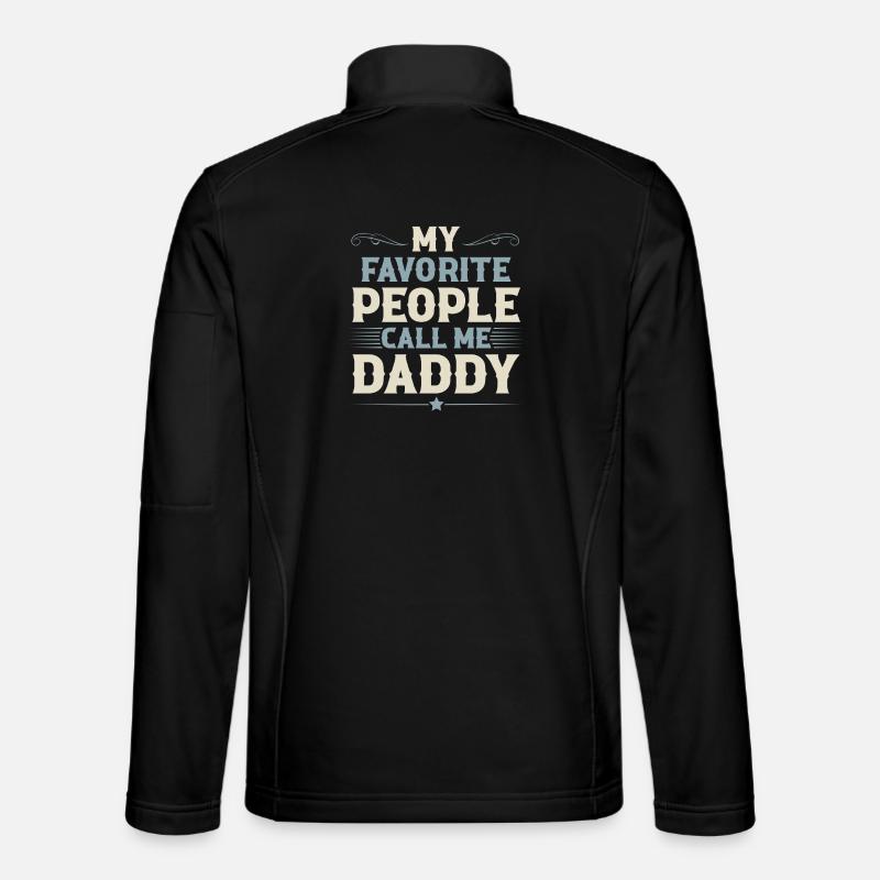 Dad Father Father's Day - Unisex Softshell Jacket - black