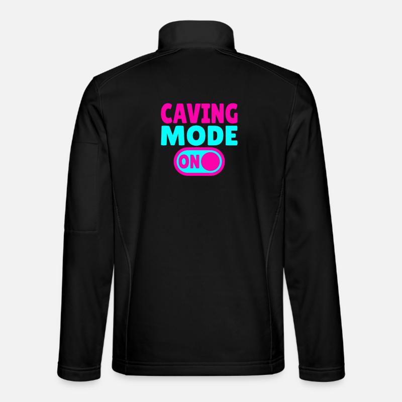 Caving Mode ON – Cave Adventure in the Dark Unisex Softshell Jacket
