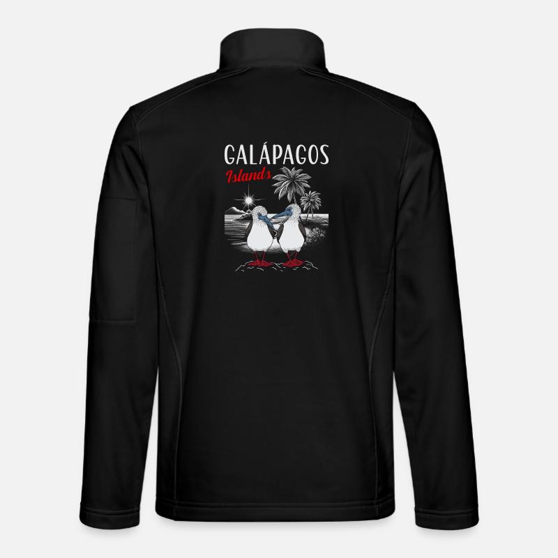 Red-footed boobies Galapagos Islands - Unisex Softshell Jacket - black