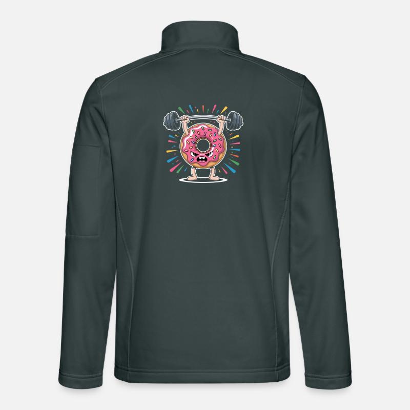 Donut strength training with sprinkles Unisex Softshell Jacket