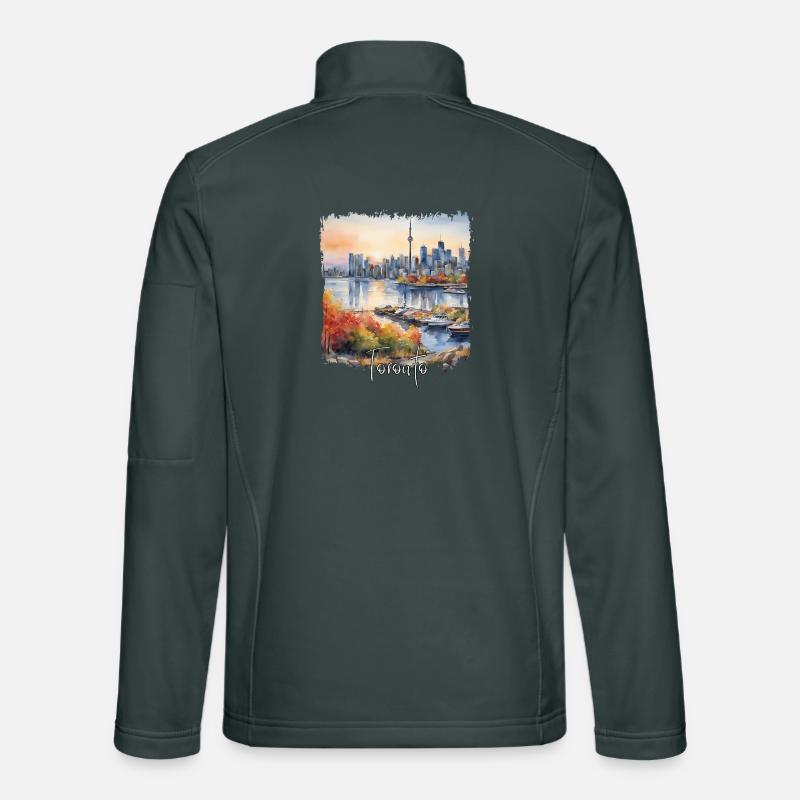 Toronto Canada, Toronto Aquarelle Veste en tissu softshell Unisexe