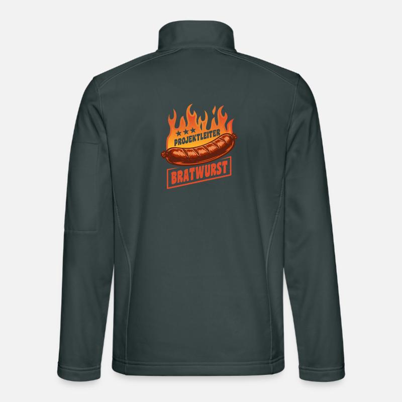 Chef de projet Bratwurst | Culte des Flammes Grillées Veste en tissu softshell Unisexe