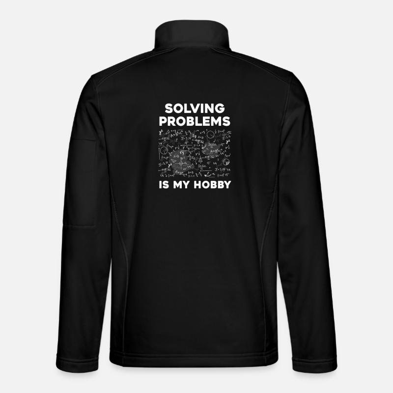 At løse gåder er min hobby - Unisex softshelljakke - sort