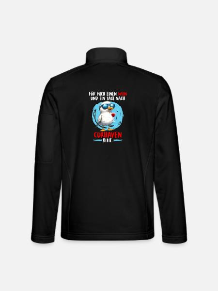 UN VIN ET UN TAXI POUR MOI - Veste en tissu softshell Unisexe - noir - Dos