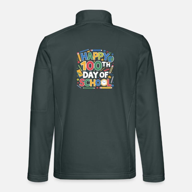 Célébration du 100e jour de l’école Veste en tissu softshell Unisexe