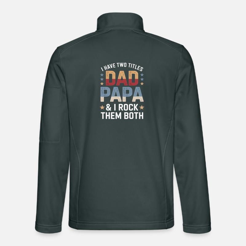 Father Pun: Dad Dada – I Rock Both Unisex Softshell Jacket
