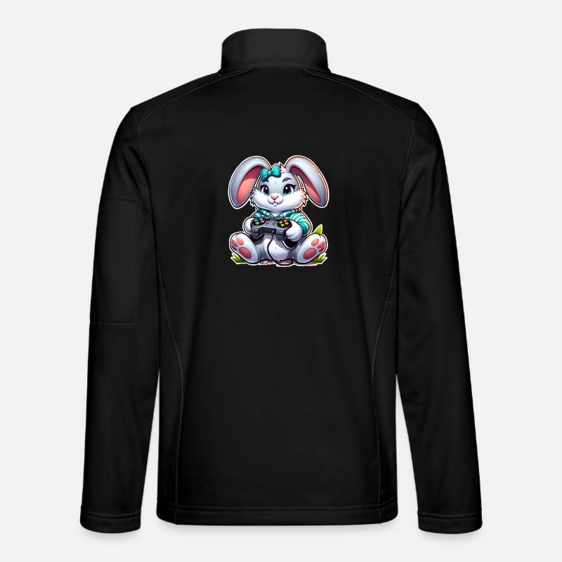 Osterhase Gaming - Unisex Softshelljacke - Schwarz