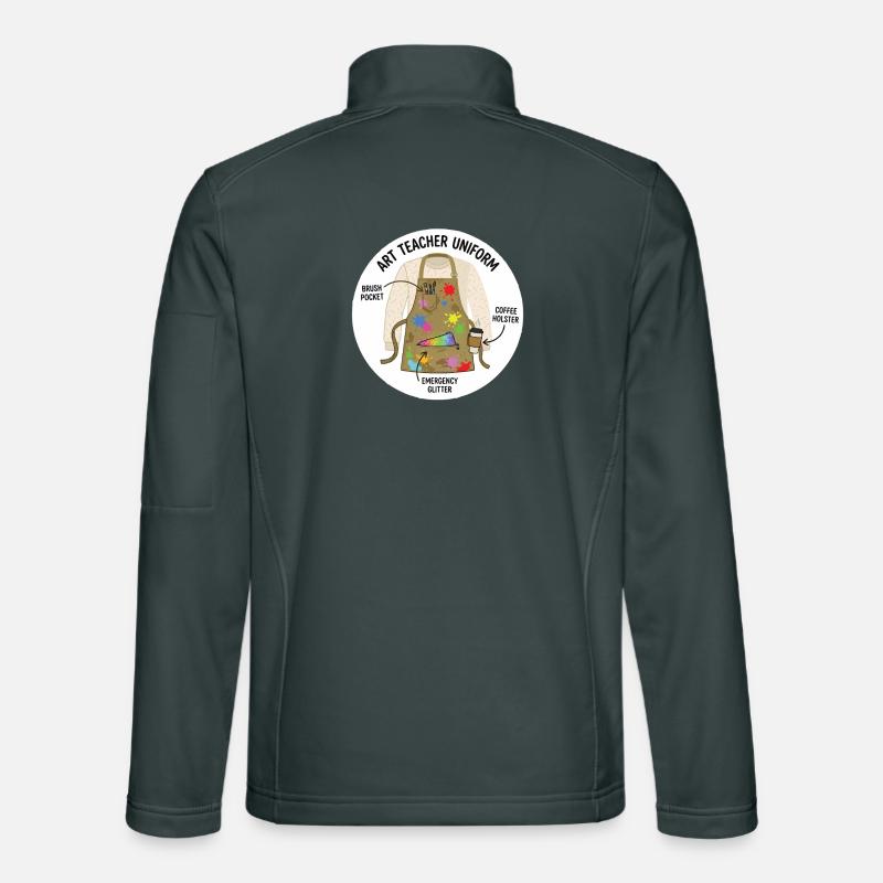 Art Teacher Uniform Creative Motif Unisex Softshell Jacket