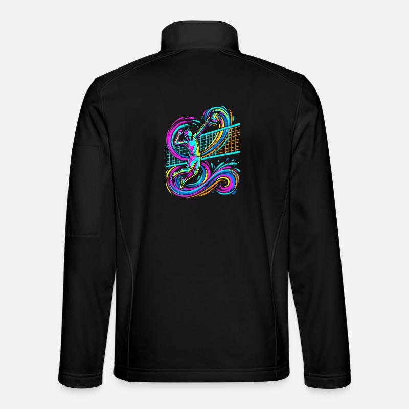 Volleyball - Unisex Softshelljacke - Schwarz