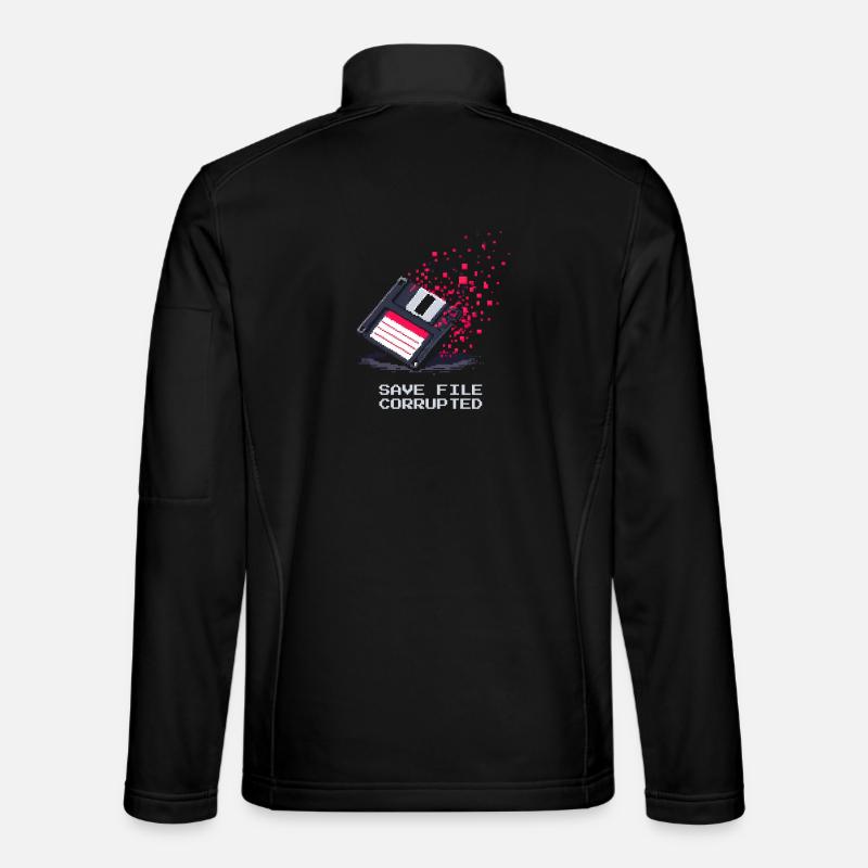 Save File kaputt | Bestatter Ironie - Unisex Softshelljacke - Schwarz