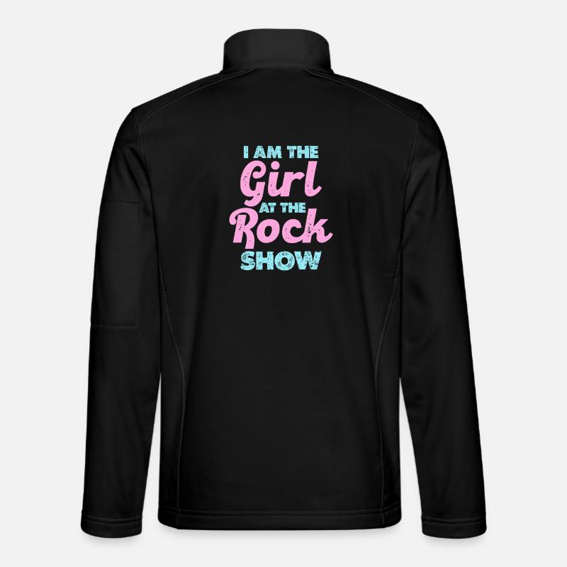 Pastel Rockgirl Statement - Unisex Softshell Jacket - black