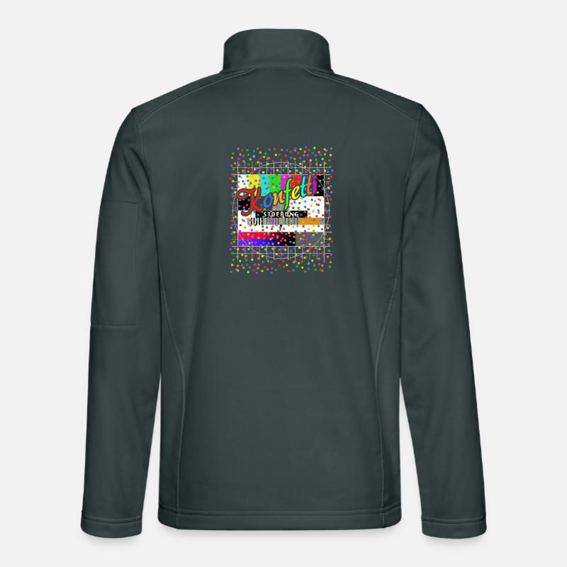 Konfetti Störung Testbild Kostüm Karneval Unisex Softshelljacke