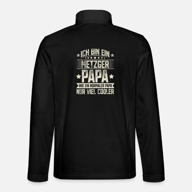 Metzger Papa - Unisex Softshelljacke - Schwarz