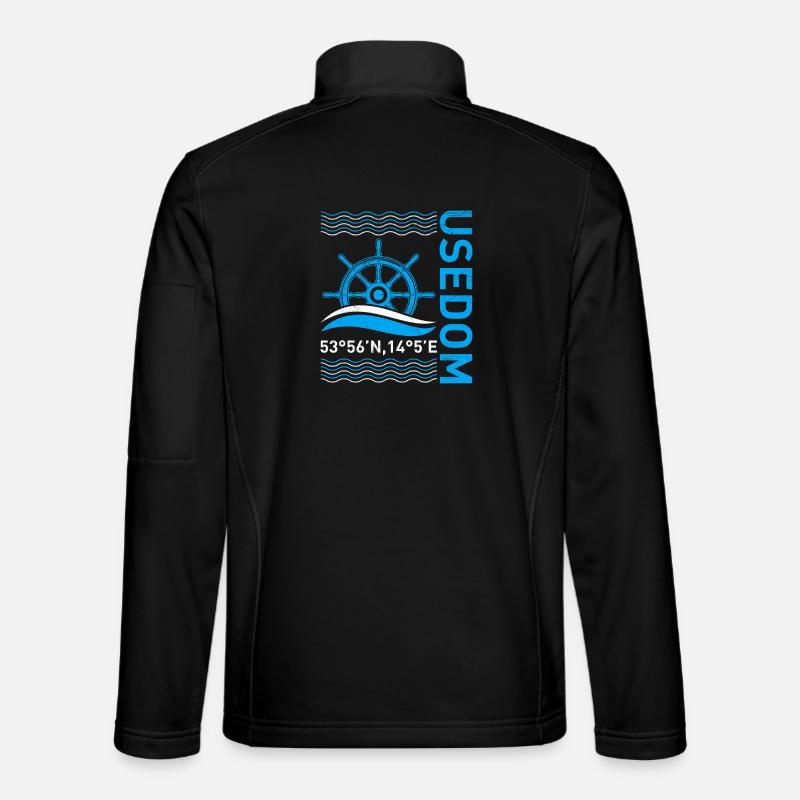 Île USEDOM Mer Baltique Vacances d’Usedom Veste en tissu softshell Unisexe