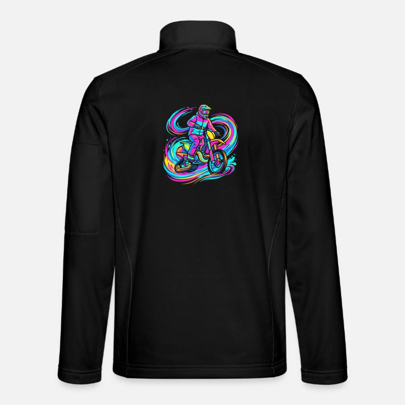 motocross riders - Unisex Softshell Jacket - black