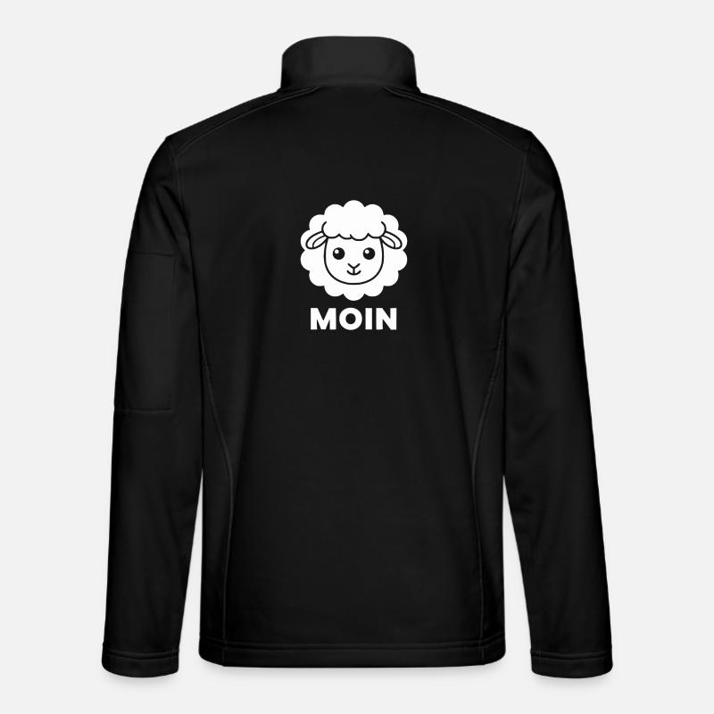 Schaf Moin Minimal Illustration Unisex Softshelljacke
