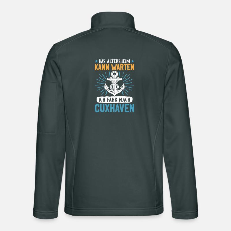 Papi MAISON DE RETRAITE PEUT ATTENDRE, JE VAIS Veste en tissu softshell Unisexe