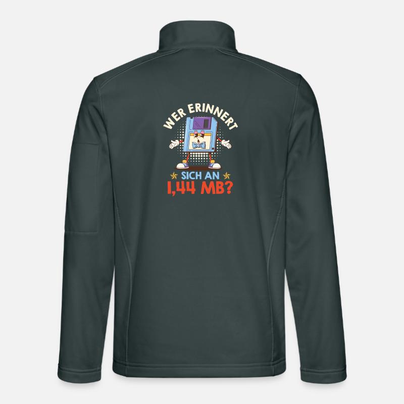 Computer WER ERINNERT SICH AN 1.44 MB? LUSTIG Veste en tissu softshell Unisexe