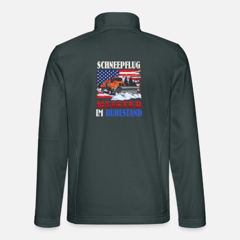 SNOWPLOW RETIRED MASTER Fun Unisex Softshell Jacket