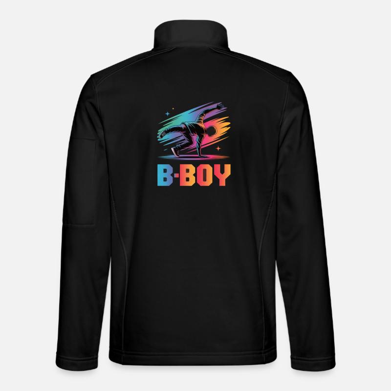 B-Boy Breakdance Streetstyle Breakdancer - Unisex Softshell Jacket - black