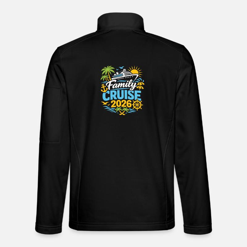 Familien Kreuzfahrt 2026 - Unisex Softshelljacke - Schwarz