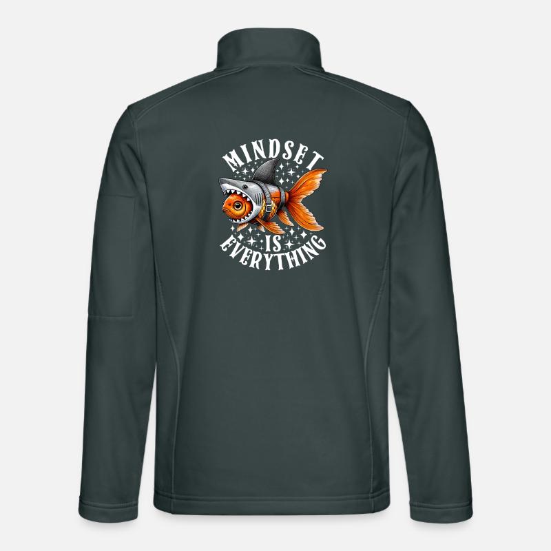 Mindset Is Everything Motivational Inspirational Veste en tissu softshell Unisexe