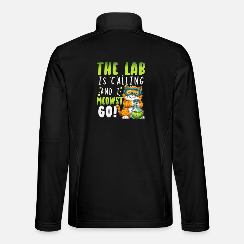 Scientists Natural Sciences Cat Chemistry - Unisex Softshell Jacket - black