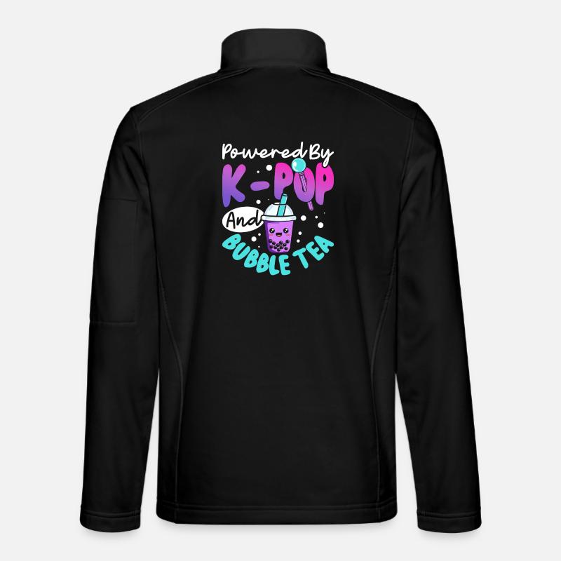 Alimentato da bubble tea K-pop - Giacca softshell unisex - nero