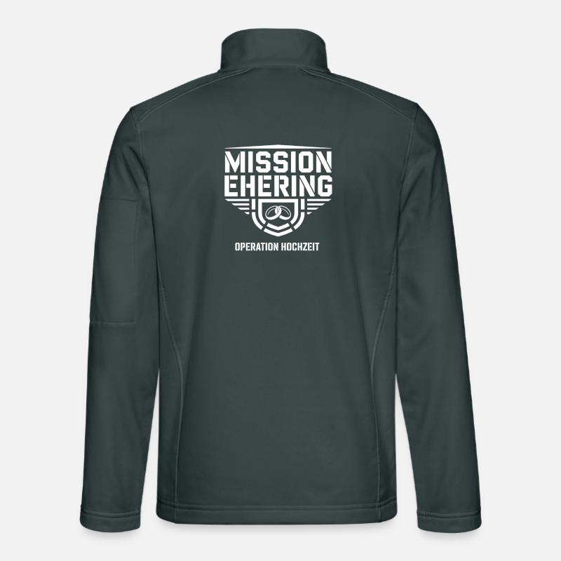 Mission Ehering – Operation Hochzeit Humor Unisex Softshelljacke