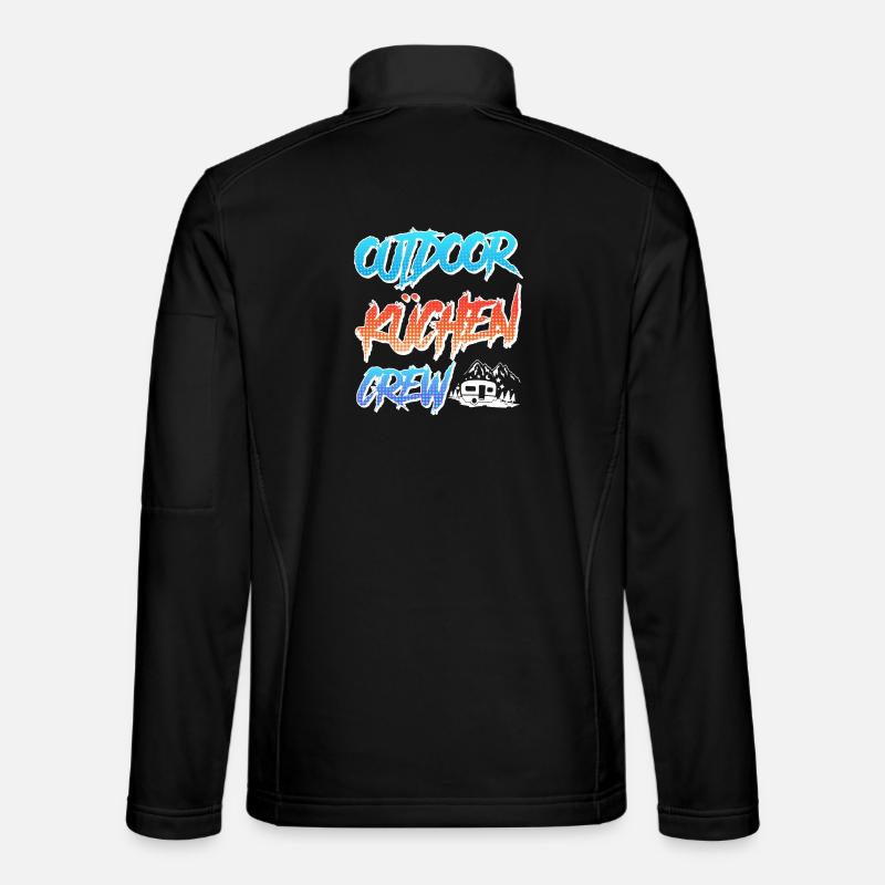 Chef ÉQUIPE DES CUISINES EXTÉRIEURES Drôle - Veste en tissu softshell Unisexe - noir