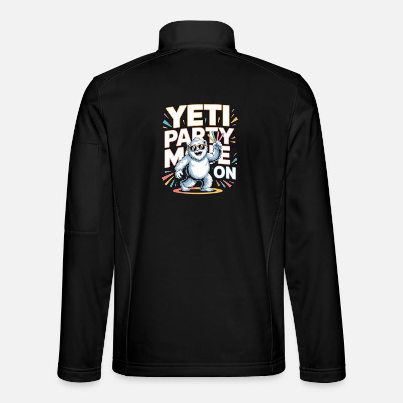 Yeti Party Mode – Lustiges Party Monster Unisex Softshelljacke
