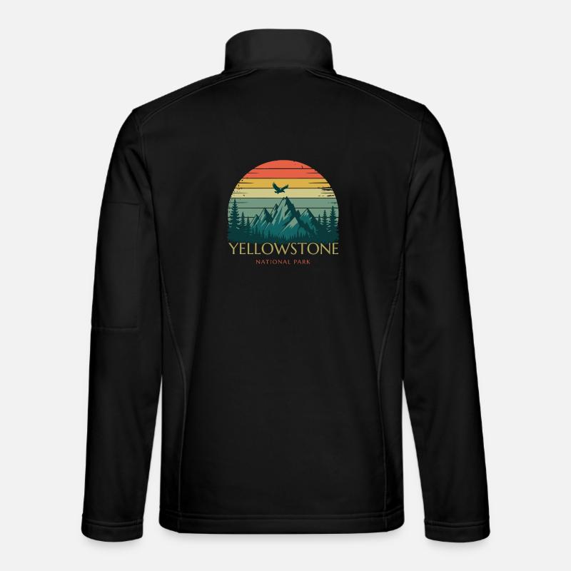 Yellowstone National Park - Unisex Softshell Jacket - black
