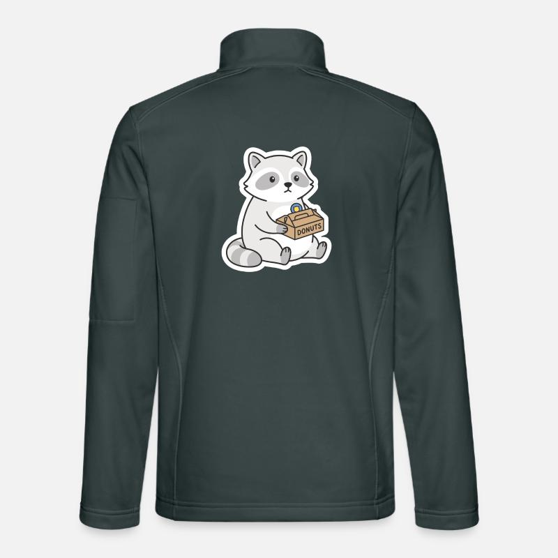 Waschbär Donuts Motiv DONUTS Unisex Softshelljacke