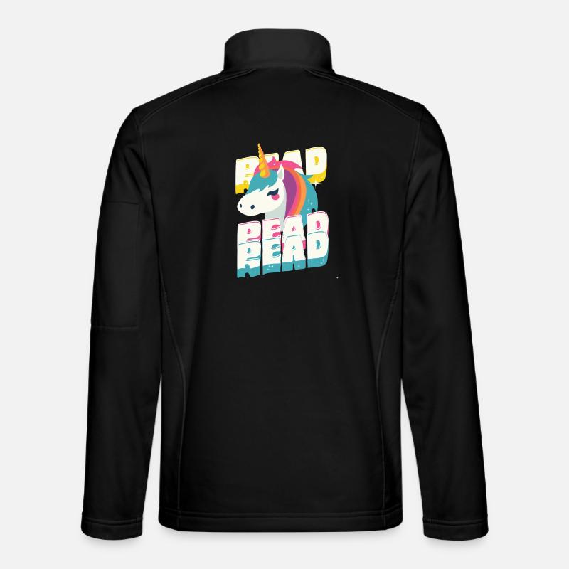 3x_Read - Unicorn - Unisex Softshelljacke - Schwarz