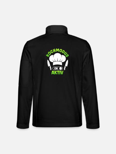 Küchenchef KOCHMODUS AKTIVIERT Lustiges - Unisex Softshelljacke - Schwarz - Hinten