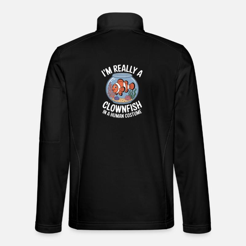 CLOWNFISH - Unisex Softshell Jacket - black