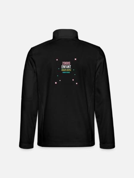 Enfant 2000s Fierté Totale - Veste en tissu softshell Unisexe - noir
