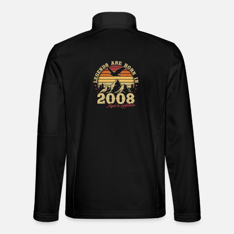Legenden werden 2008 Jahrgang Geburtstag Geschenk Unisex Softshelljacke