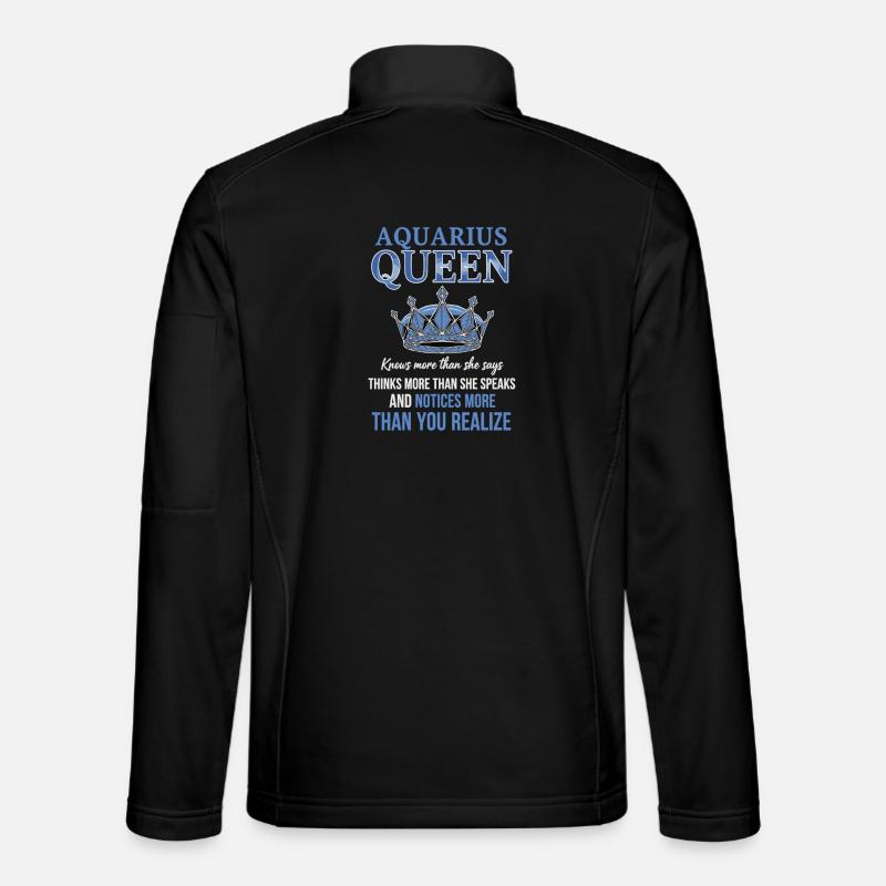 Aquarius Queen Sternzeichen Wassermann Unisex Softshelljacke