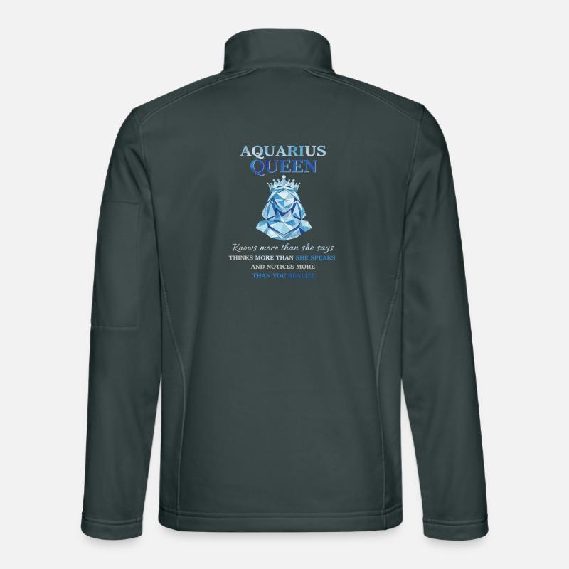Aquarius Queen Sternzeichen Wassermann Unisex Softshelljacke