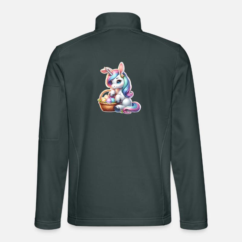Unicorn Easter Unisex Softshell Jacket