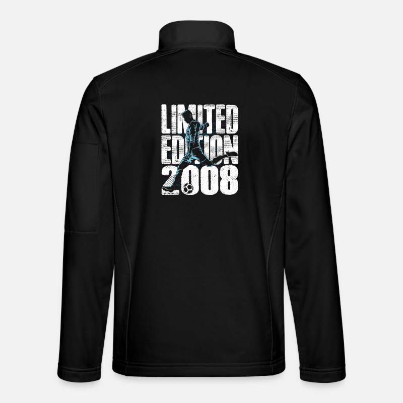 Football 2008 Birthday Kicker Edition - Unisex Softshell Jacket - black