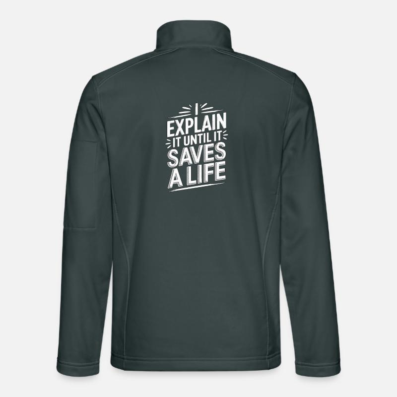 Paramedic Instructor I Explain It EMS Educator Unisex Softshelljacke