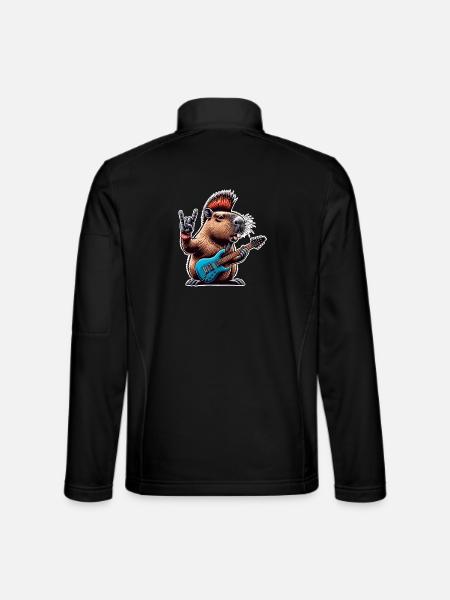 Guitariste électrique Rock N Roll - Veste en tissu softshell Unisexe - noir