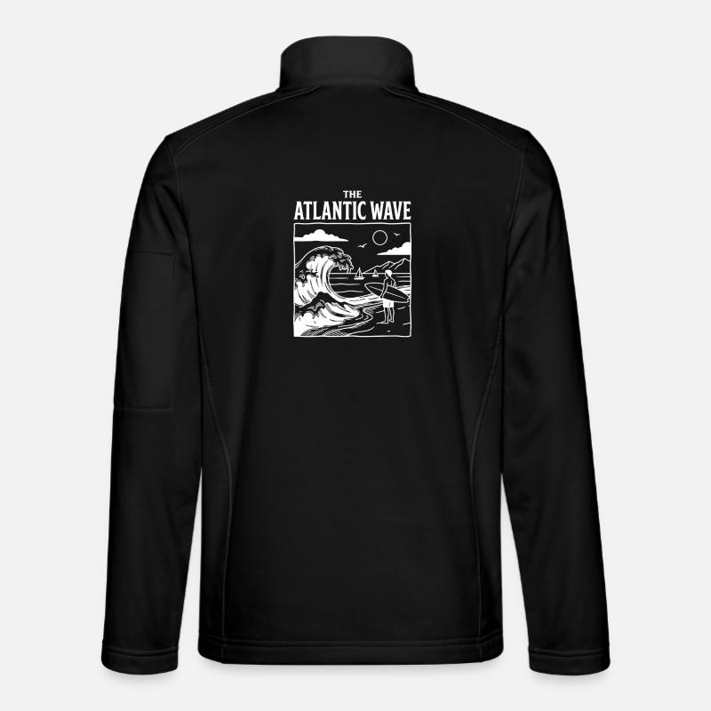 Atlantic Wave Surf Shirt Ocean Beach - Unisex Softshelljacke - Schwarz