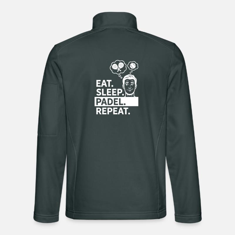 Eat Sleep Padel Repeat Athlete Statement Unisex Softshell Jacket