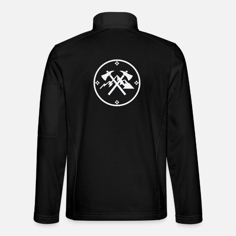 Janosik Highland Rebel Symbol - Unisex softshelljakke - sort