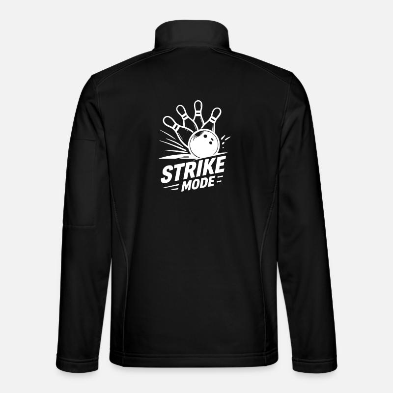 Bowling Strike Mode Kegeln Champion - Unisex Softshelljacke - Schwarz
