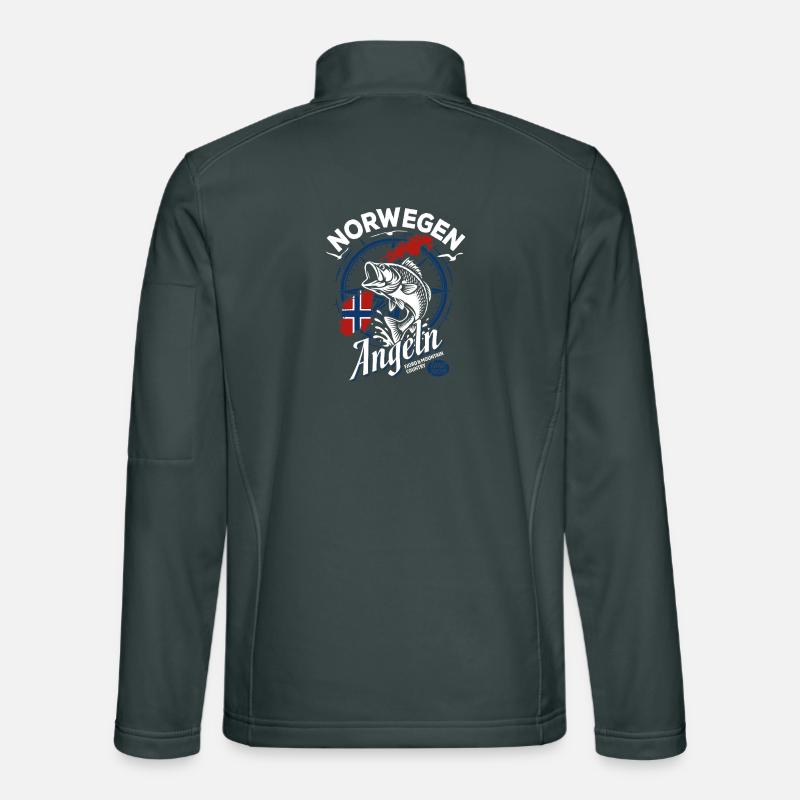 Excursion de pêche en Norvège 2026 - Cadeau de pêcheur Veste en tissu softshell Unisexe