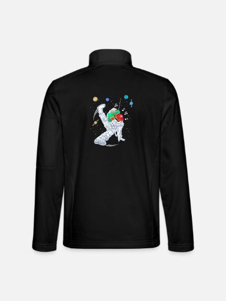 Astronaut Rapper Dance Shirt - Unisex Softshell Jacket - black